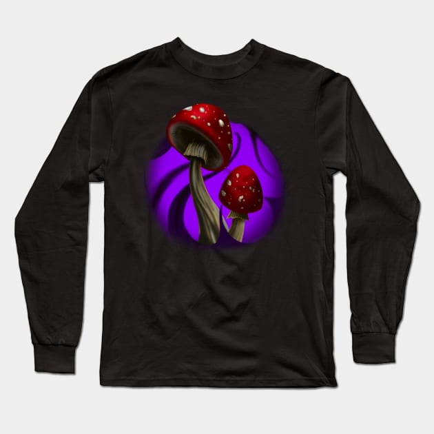 Shroomin Long Sleeve T-Shirt by JDansereauart 